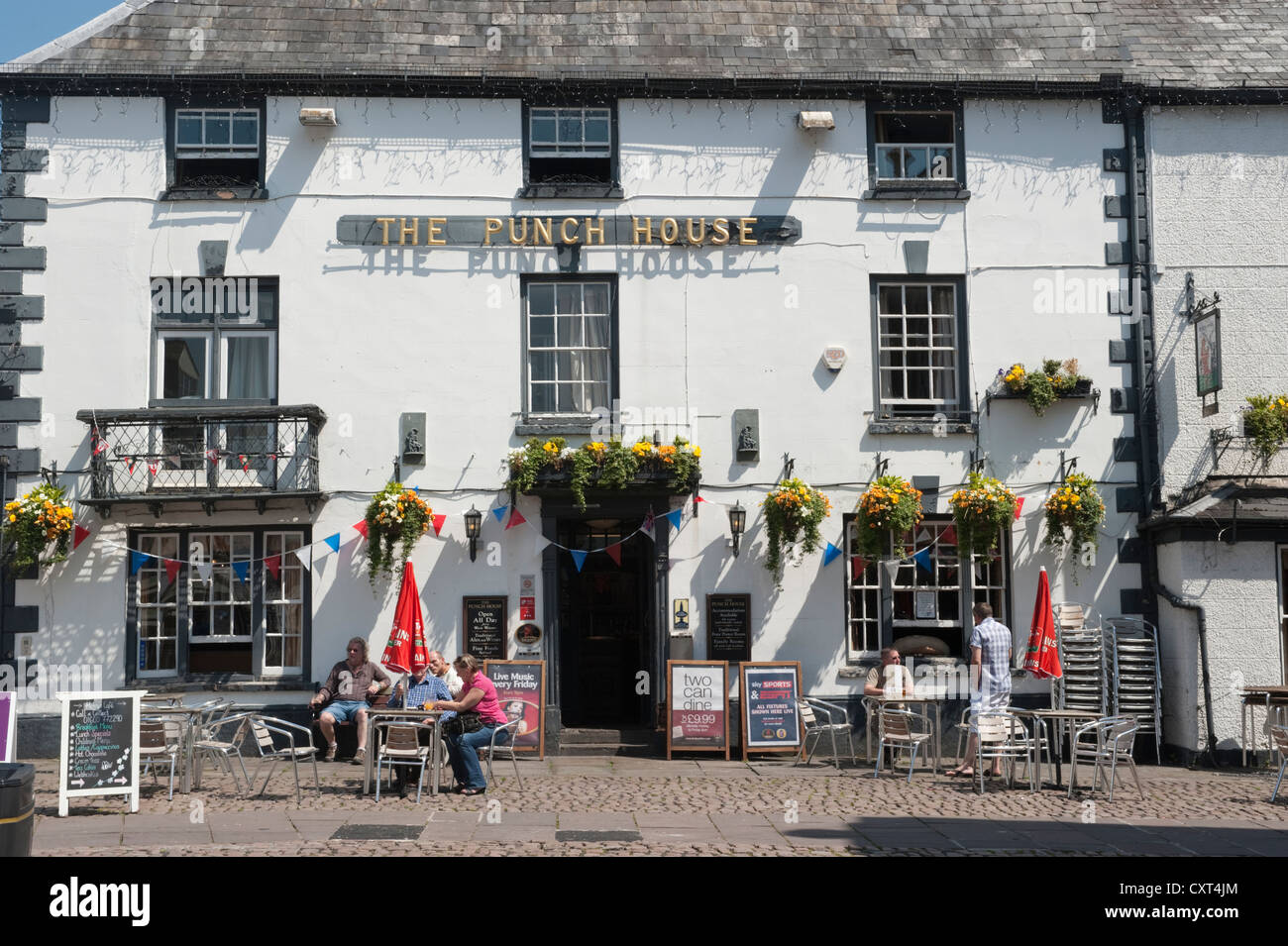 Der Punch House Pub in Monmouth Stockfoto