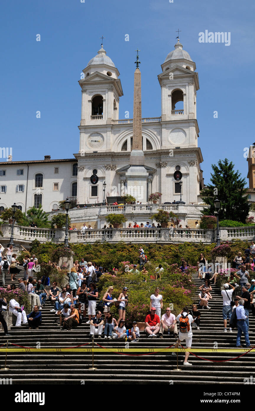Spanische Treppe, Piazza di Spagna, Rom, Italien, Europa Stockfoto