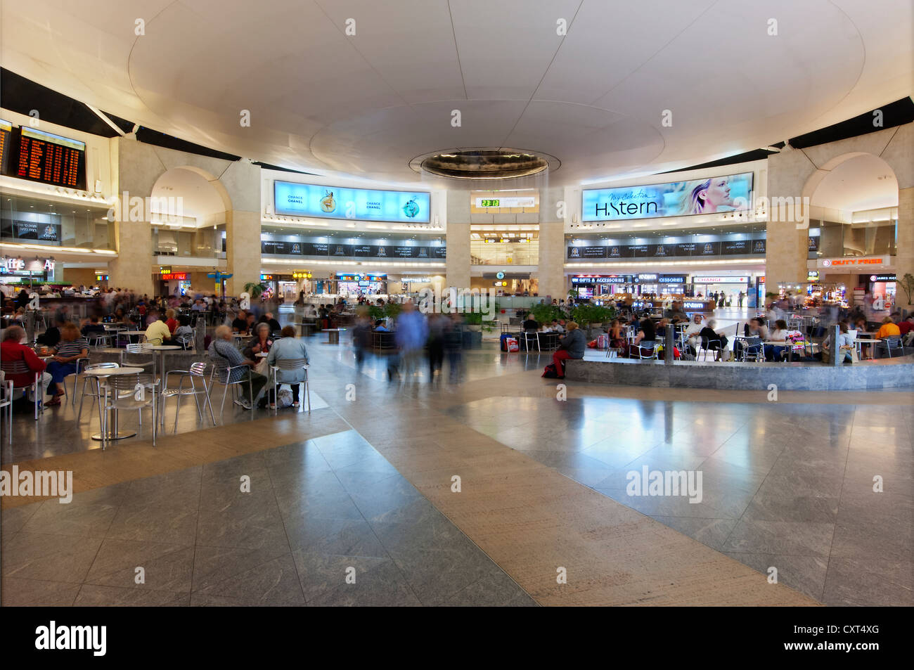 Departure Lounge Flughafen Ben Gurion Israel Stockfoto