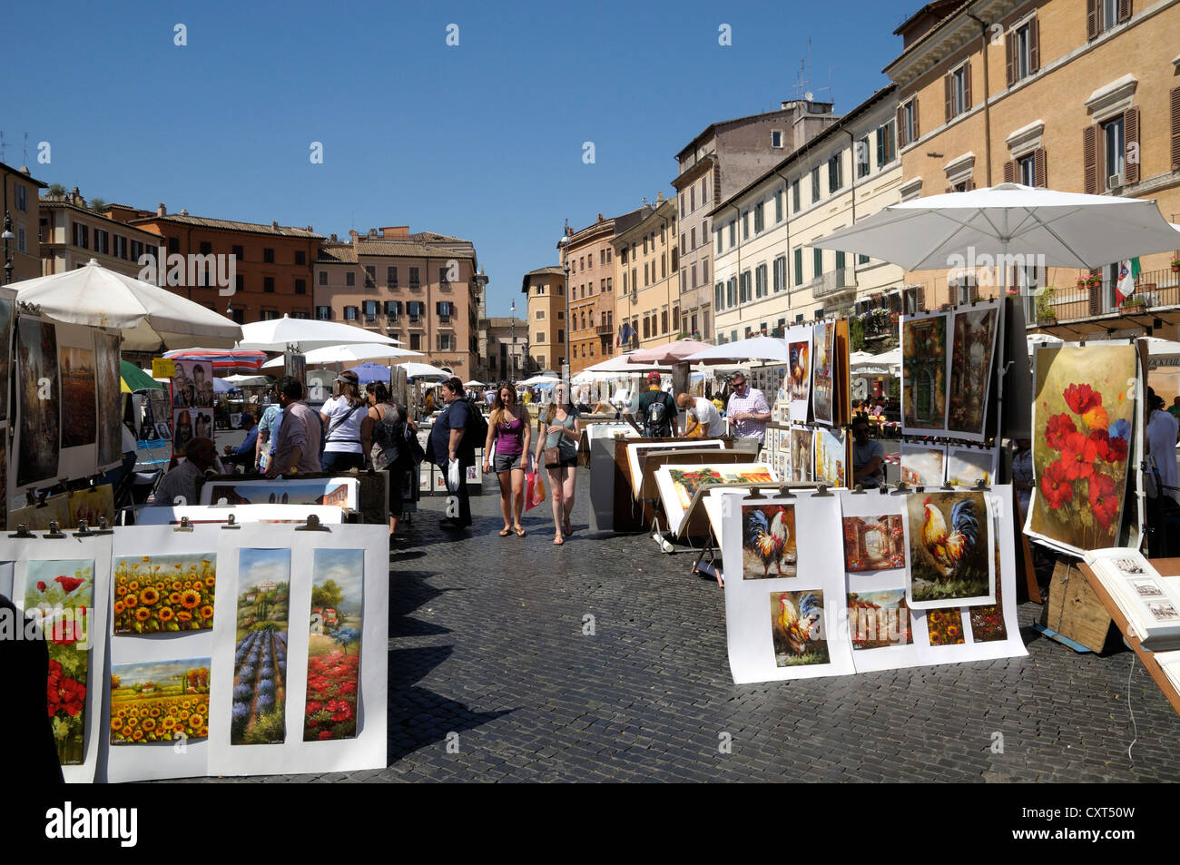 Piazza Navona, Rom, Italien, Europa Stockfoto