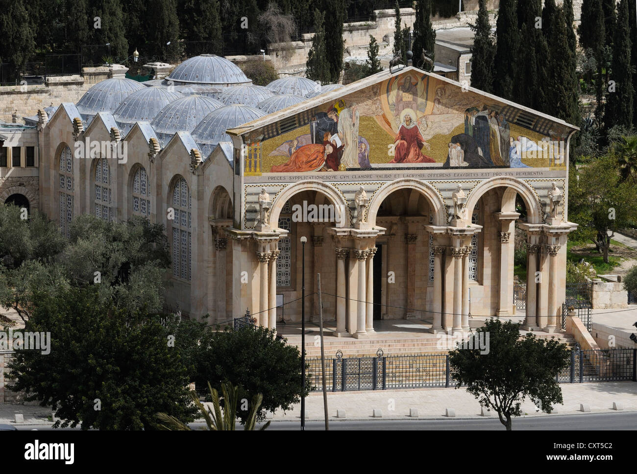 Kirche oder Basilika der Agonie oder Kirche aller Nationen, Ölberg, Jerusalem, Israel, Nahost Stockfoto