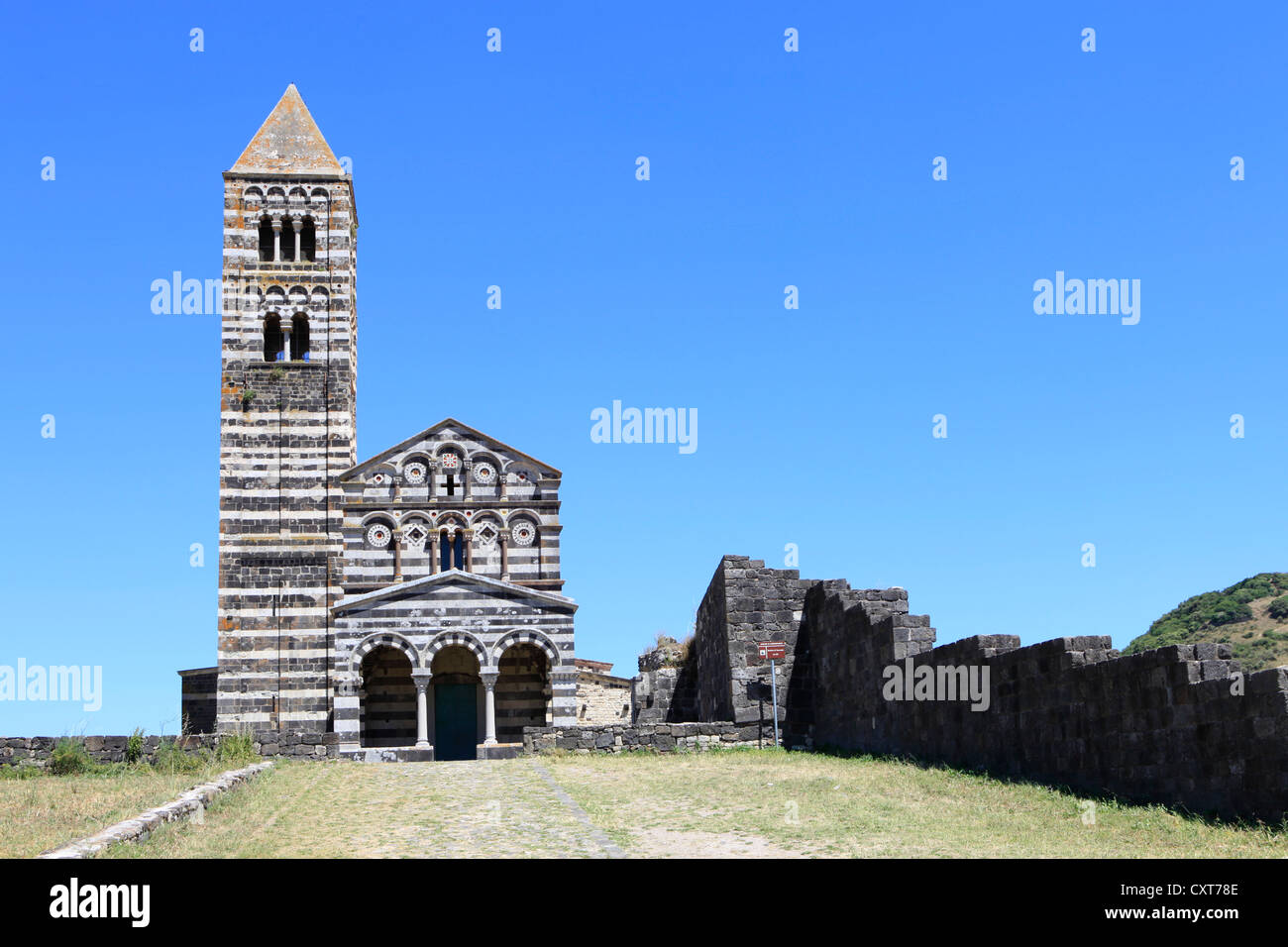 Basilica di Saccargia, Provinz Sassari, Sardinien, Italien, Europa Stockfoto