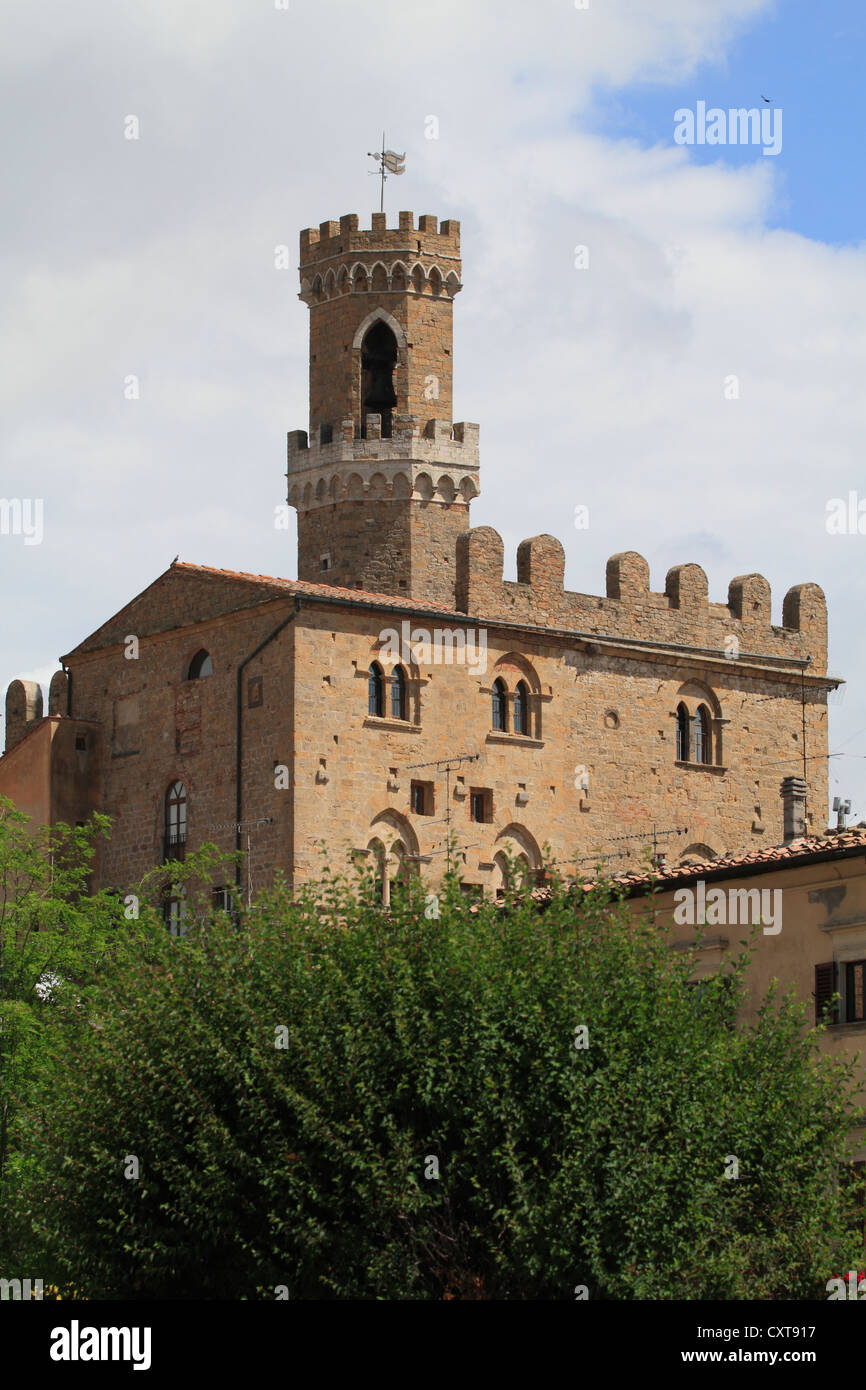 Palazzo dei Priori, Volterra, Toskana, Italien, Europa Stockfoto