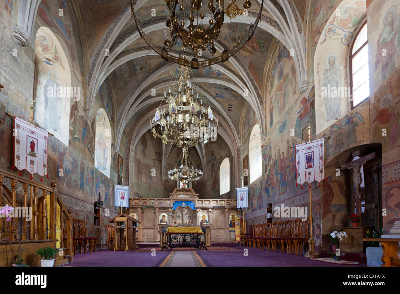 Heilige Dormition Lavra der Studites Mönche, Univ, Galicien, Ukraine Stockfoto