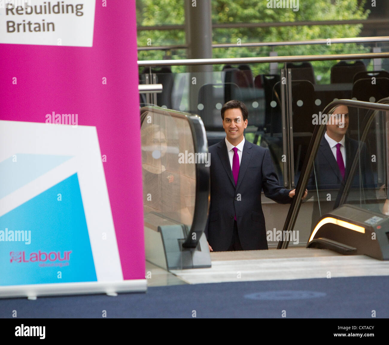 Ed Miliband auf dem Labour-Parteitag Stockfoto