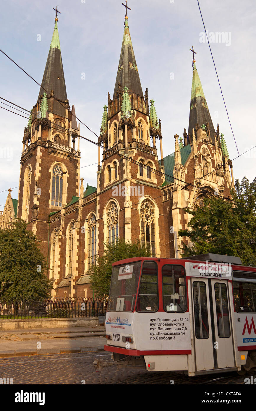 Kirche St. Olha und St. Elisabeth, Lviv, Ukraine Stockfoto