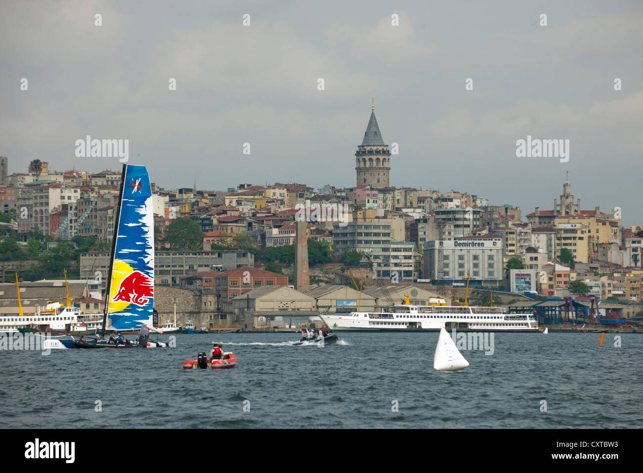 Ägypten, Istanbul, Segelboote bin Goldenen Horn Stockfoto