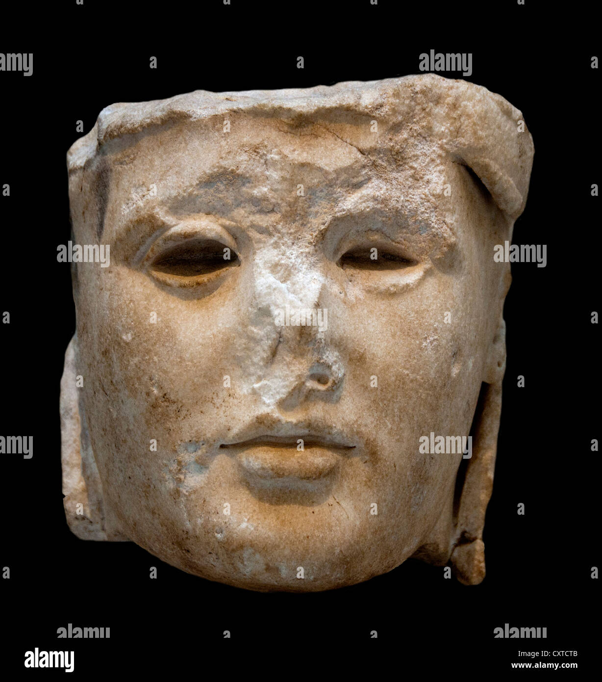 Kopf der Athena die sogenannte Athena Medici A.D. 138-92 Roman Medium Marmor: 20 cm Italien Italienisch Stockfoto