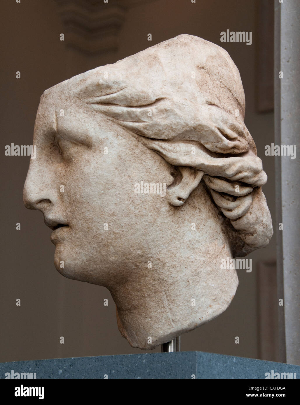 Kopf der Athena griechische hellenistischen 200 v. Chr. Griechenland Marmor Stockfoto