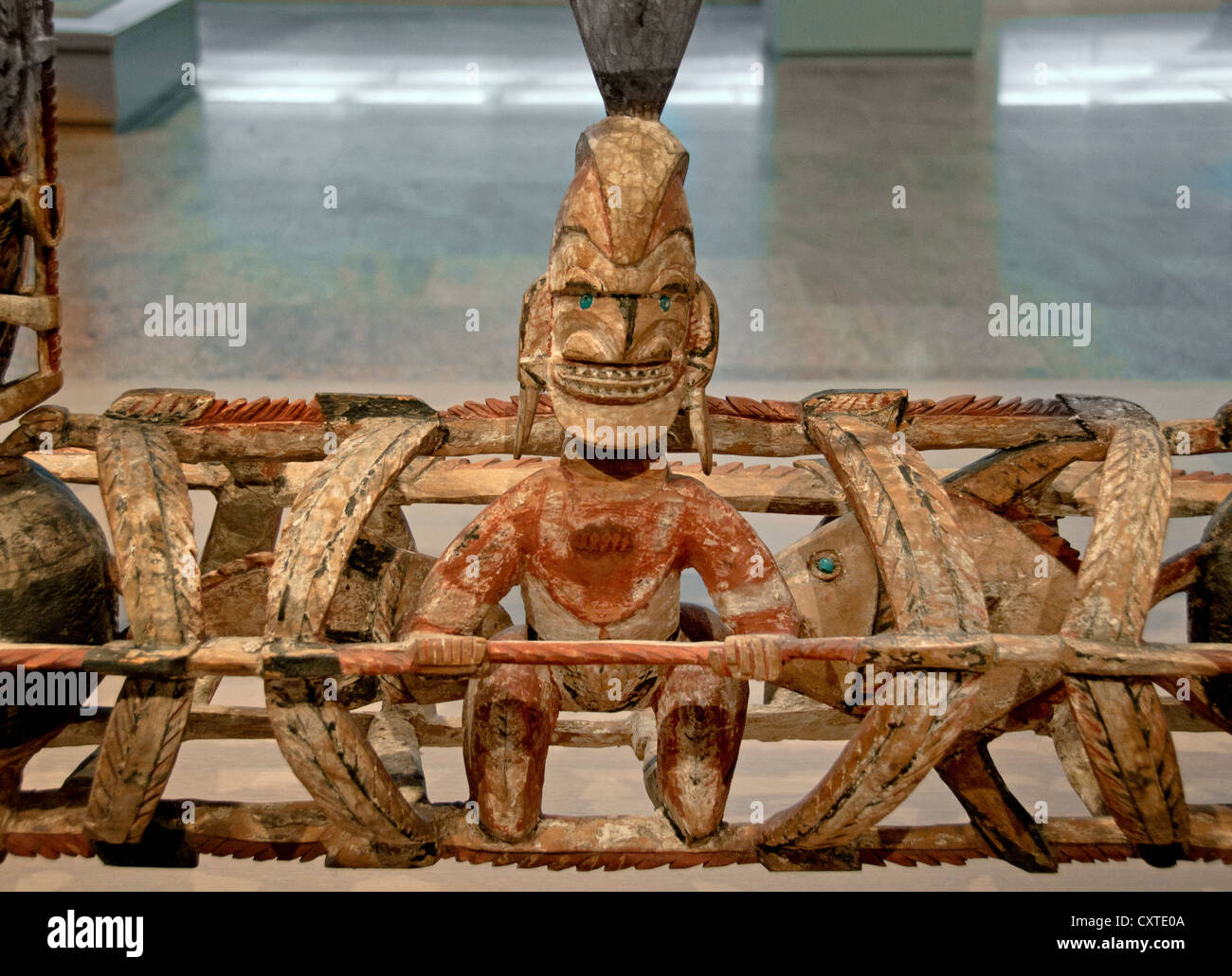 Malanggan Neuirland Papua Neu Guinea Ozeanien Museum Stockfoto