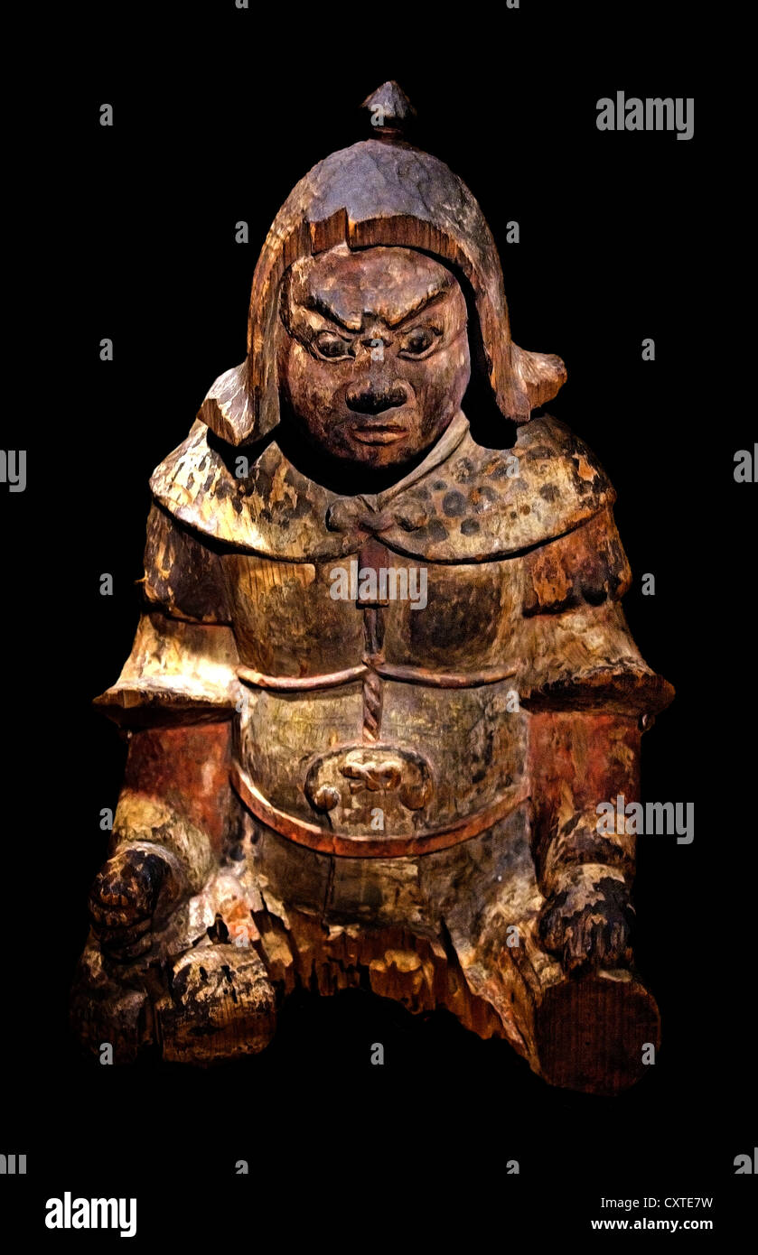 Daishô Waffe große allgemeine Guardian Heian-Zeit (794-1185) Datum: 11.-12. Jahrhundert Japan Holz 34,3 cm Japanisch Stockfoto
