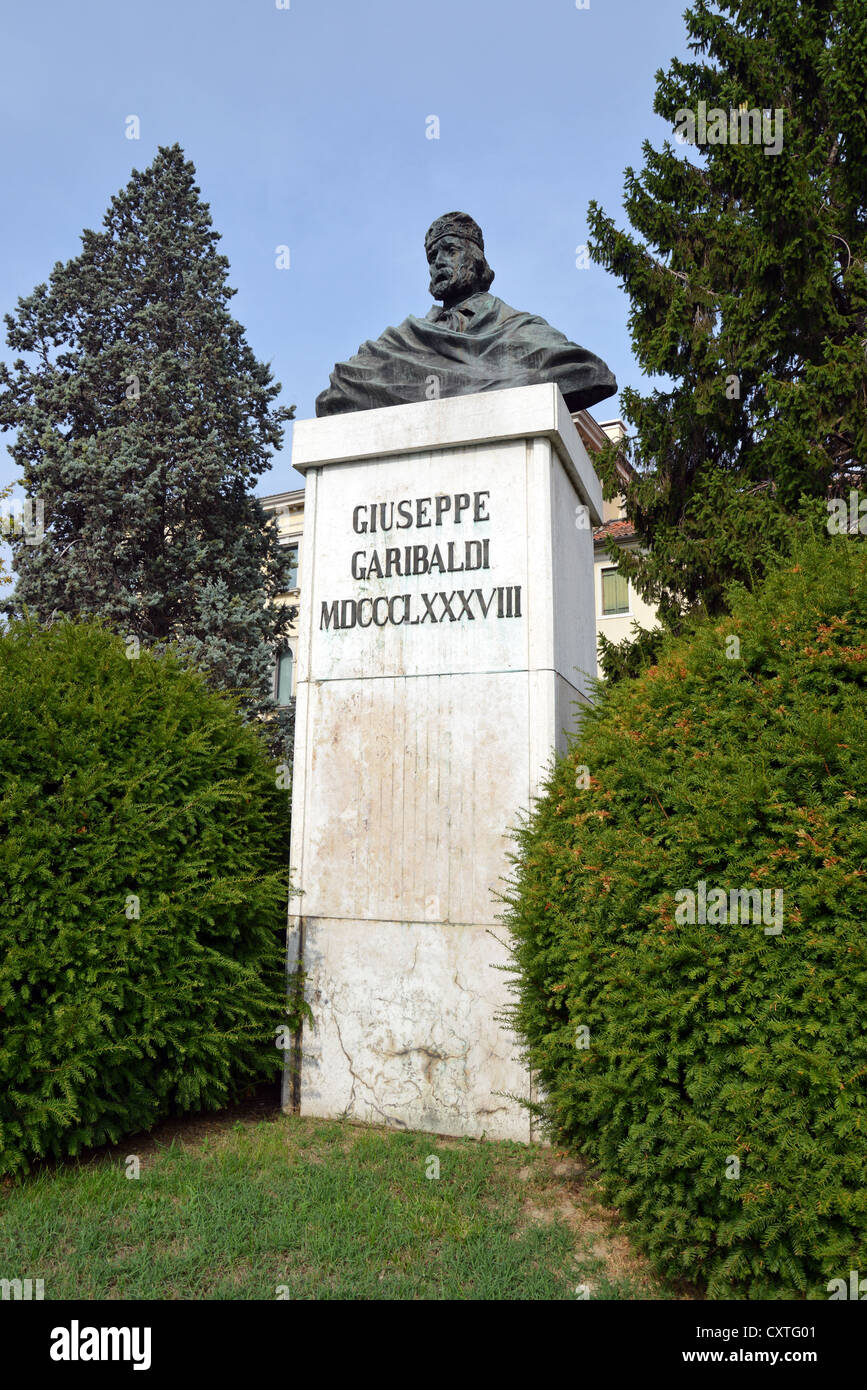 Statue von Giuseppe Garibaldi (Italiens), Dolo, Provinz Venedig, Veneto Region, Italien Stockfoto