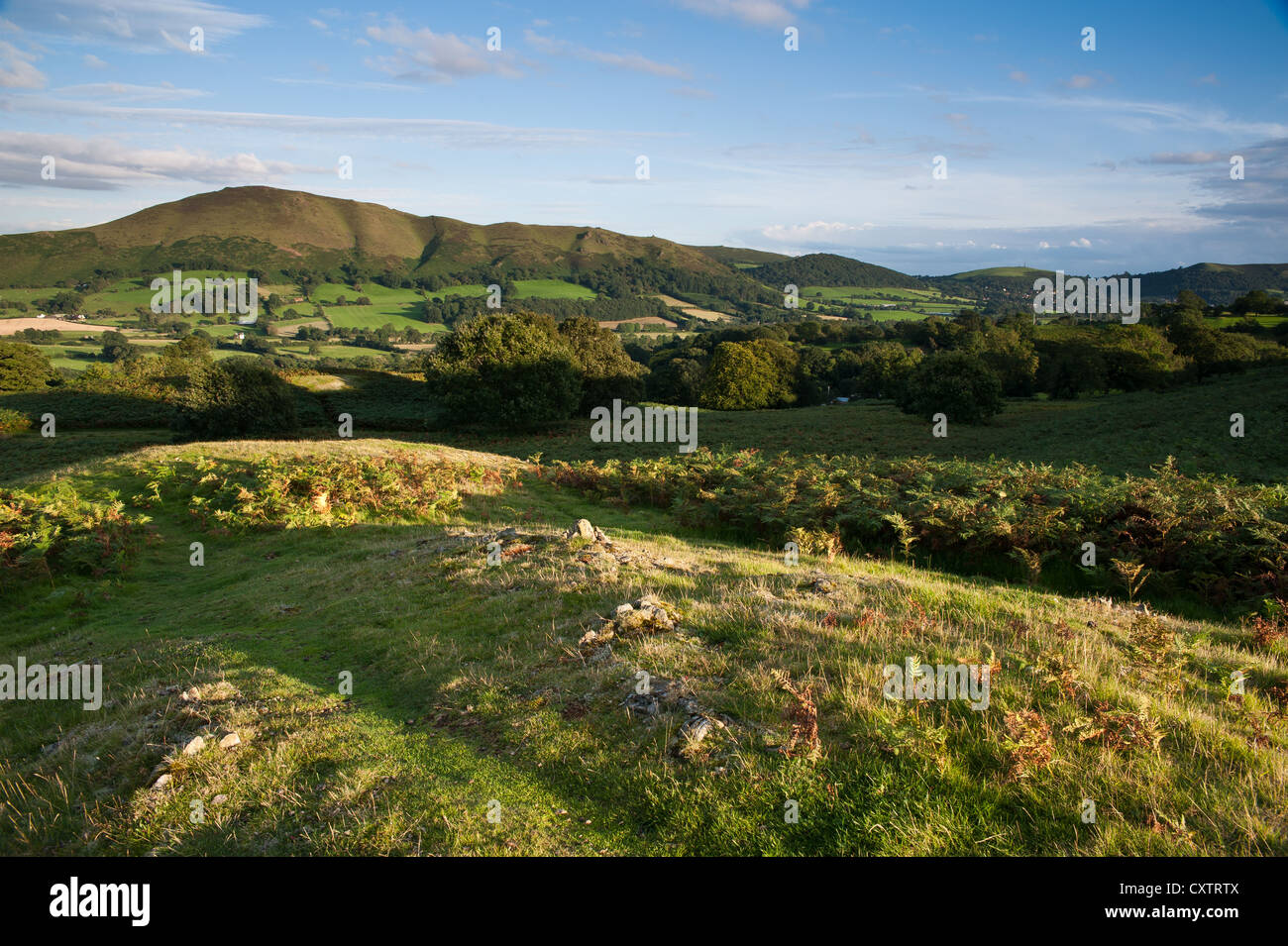 Caer Caradoc, Kirche Stretton, Shropshire Hügel Stockfoto