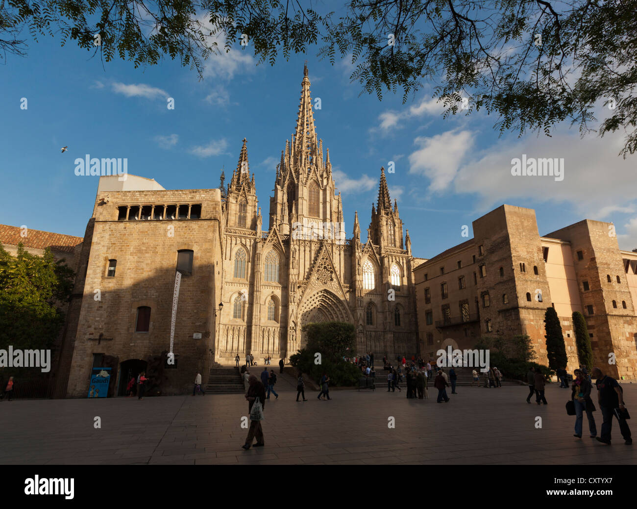 Barcelona, Spanien. Die gotische Kathedrale. Stockfoto