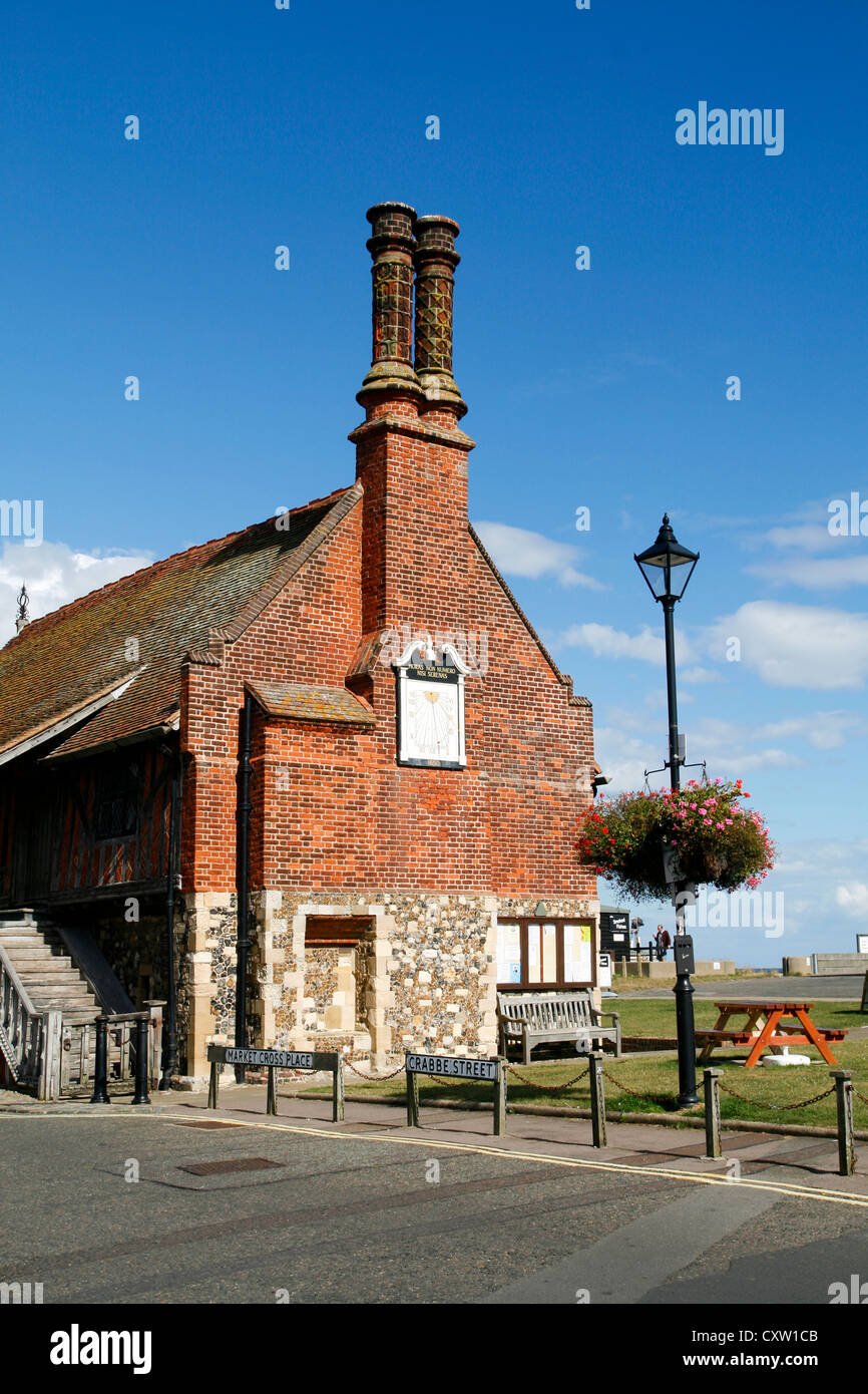 Moot Hall Sonnenuhr 1650 Aldeburgh Suffolk England U Stockfoto