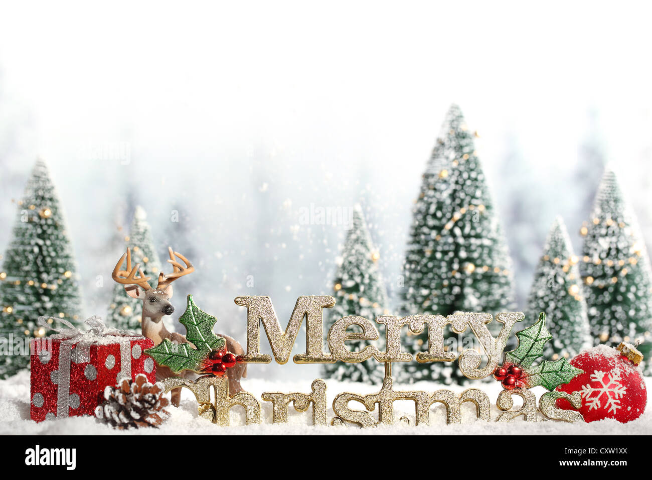 Weihnachtskarte Stockfoto