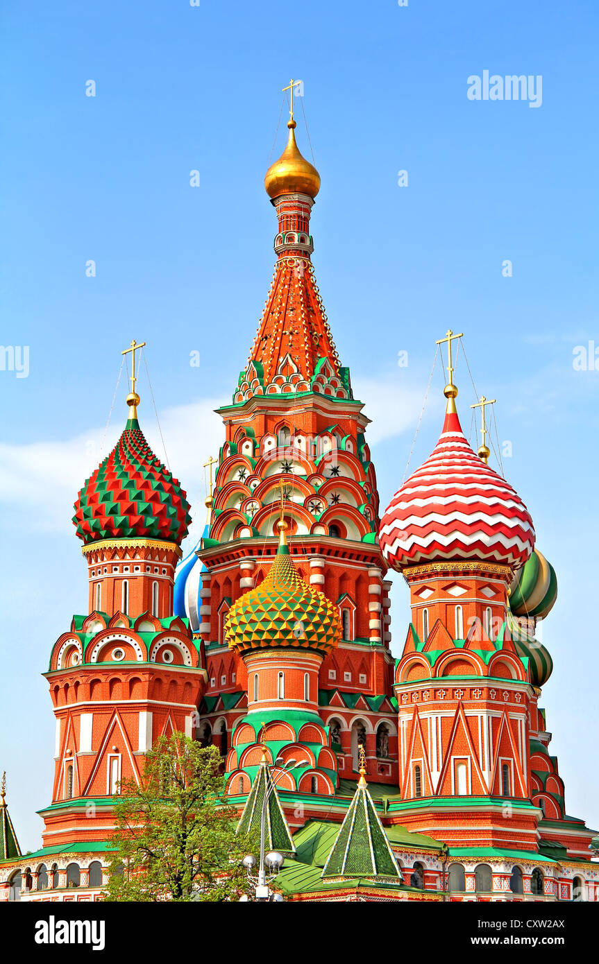 Basilius Kathedrale in Moskau, Russland Stockfoto