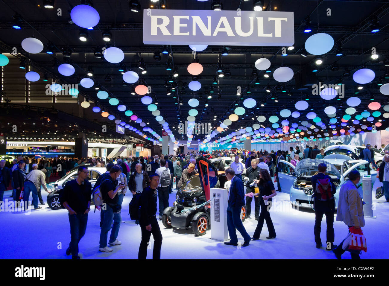 Renault-Stand auf der Paris Motor Show 2012 Stockfoto