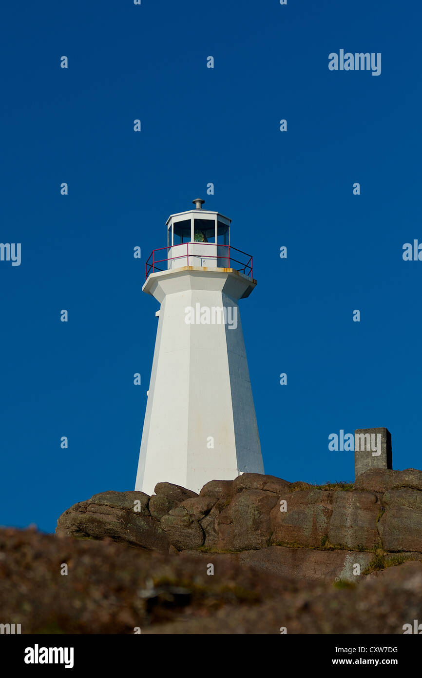 Leuchtturm am Cape Spear, Neufundland, Kanada. Die meisten östlicher Punkt in Nordamerika Stockfoto