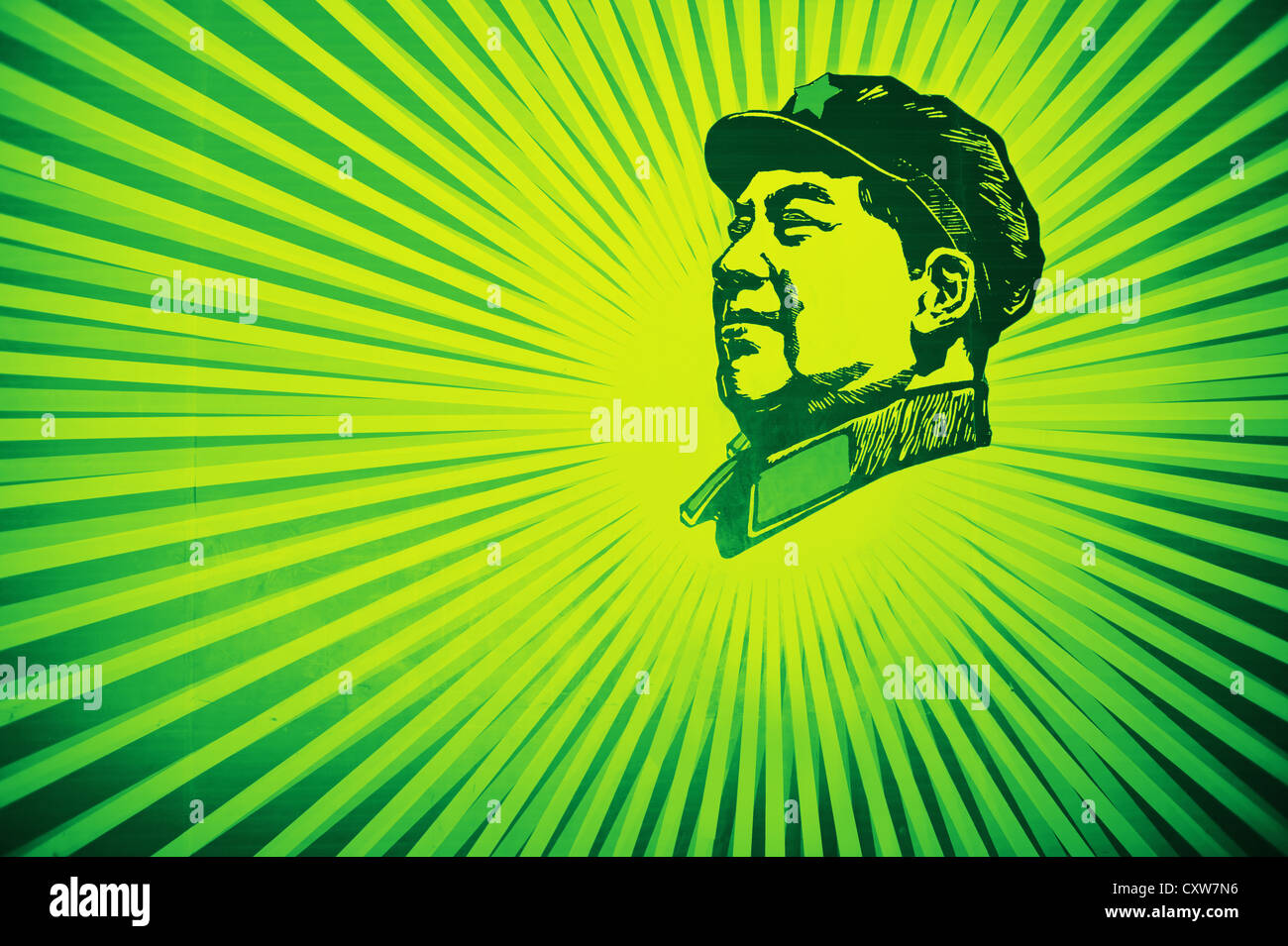 China-Führer MAO Zedong Vorsitzender MAO das Porträt der Führer des Landes Stockfoto