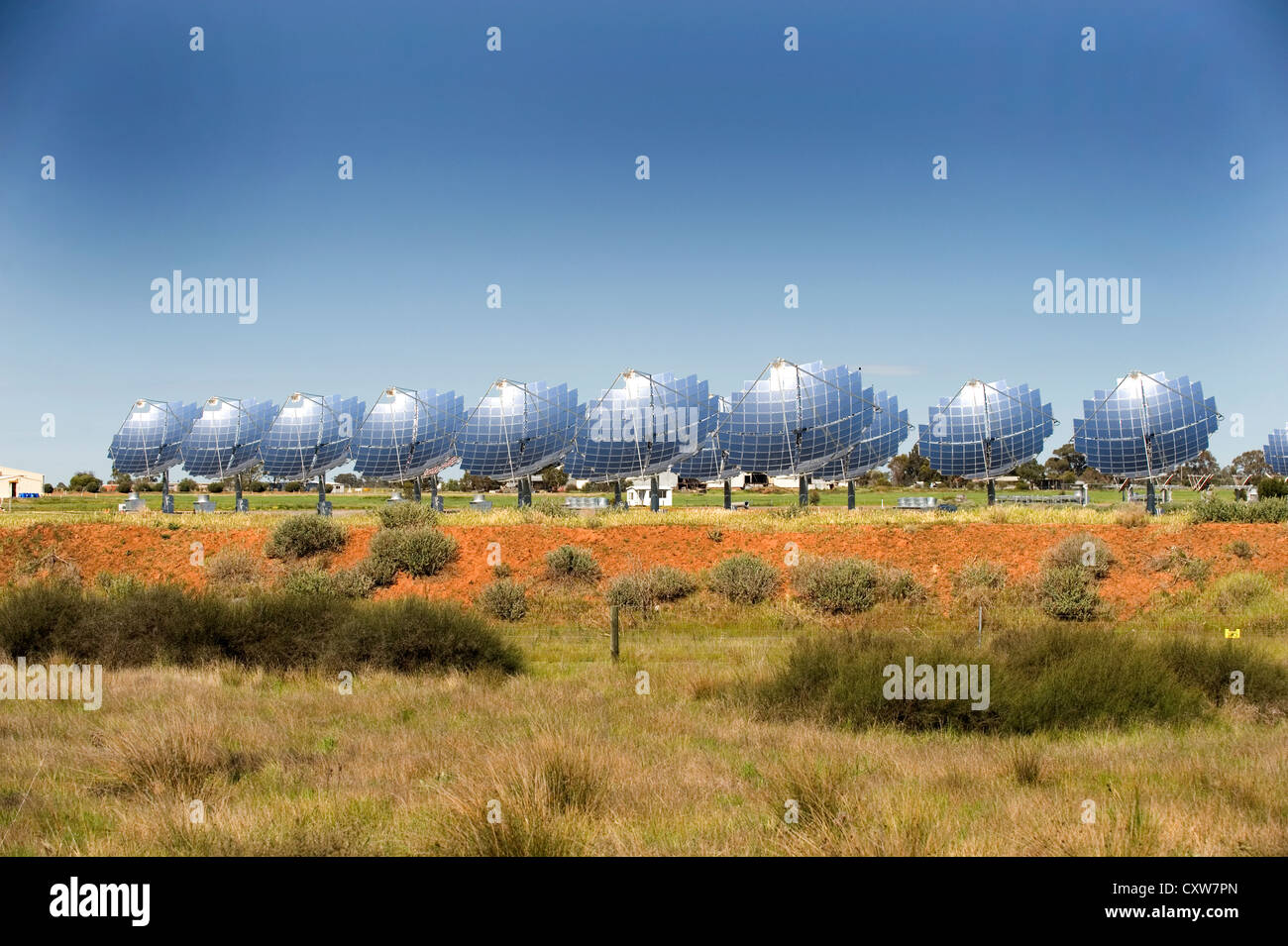Solaranlage North West Victoria Australien Stockfoto
