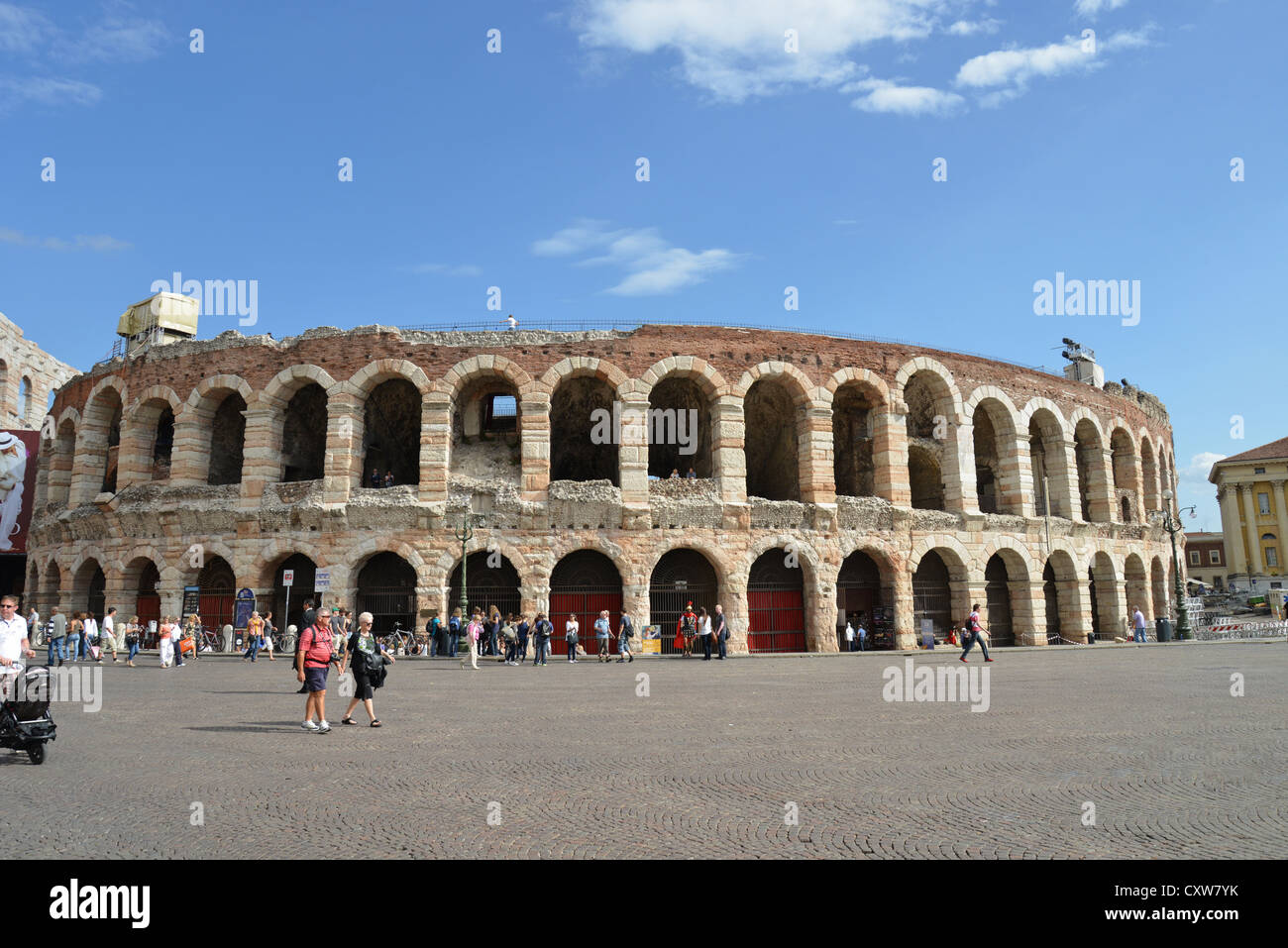 Verona Arena, Piazza Bra, Verona, Provinz Verona, Veneto Region, Italien Stockfoto