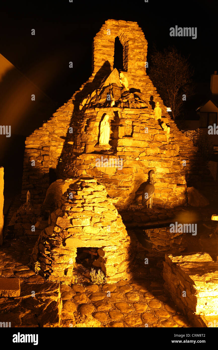 Römische katholische Heiligtum, St Michaels Kirche, Ballinskelligs, Co. Kerry; Irland Stockfoto