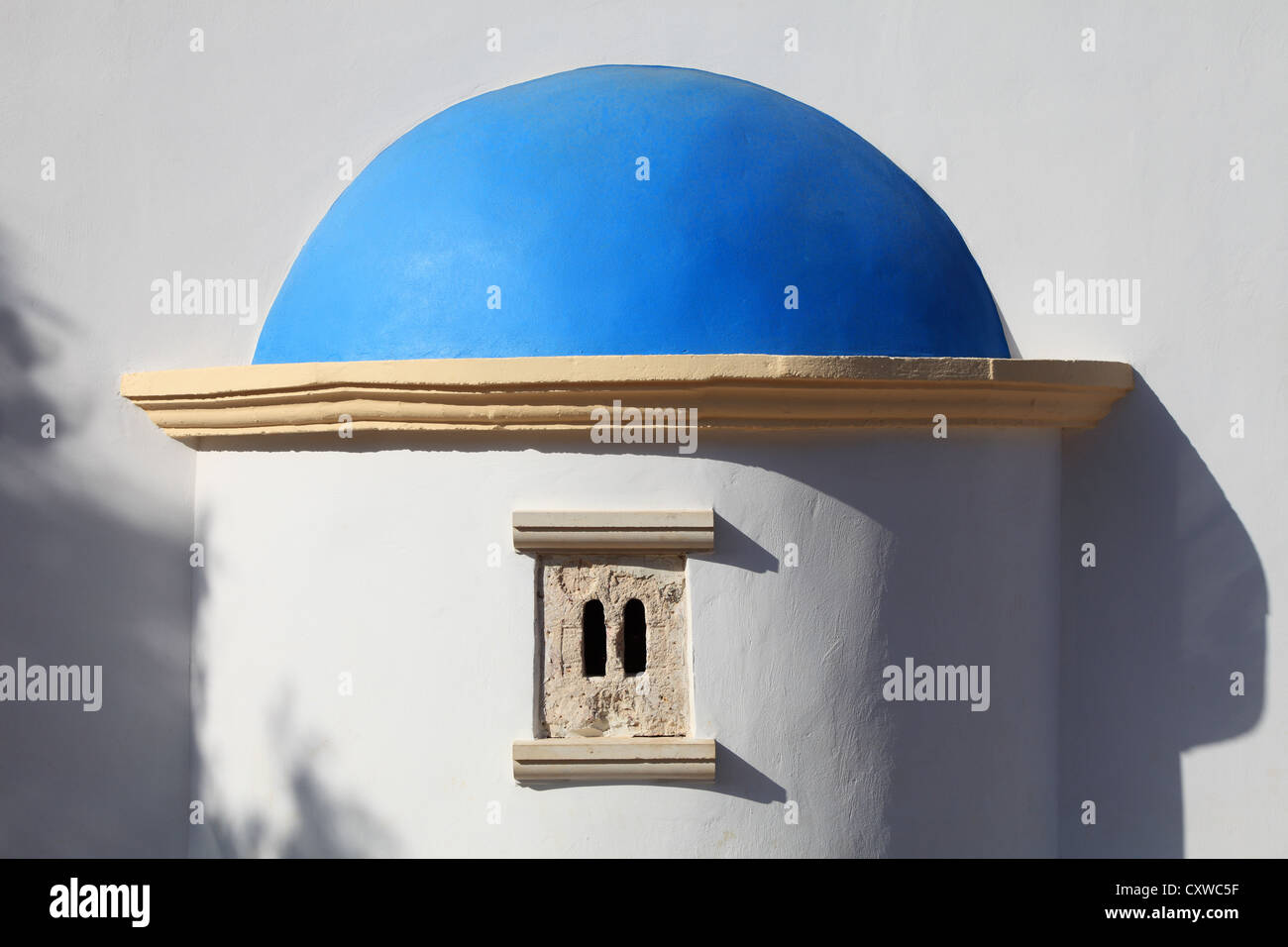 Rückansicht Kirche des Heiligen Konstantin und Helena in Kato Gouves, Kreta, Griechenland-Südeuropa Stockfoto