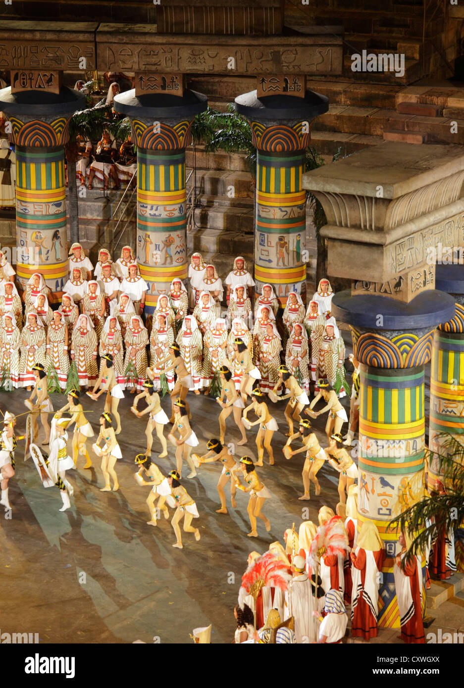 Aida von Giuseppe Verdi, Performance in der Arena von Verona, Italien Stockfoto