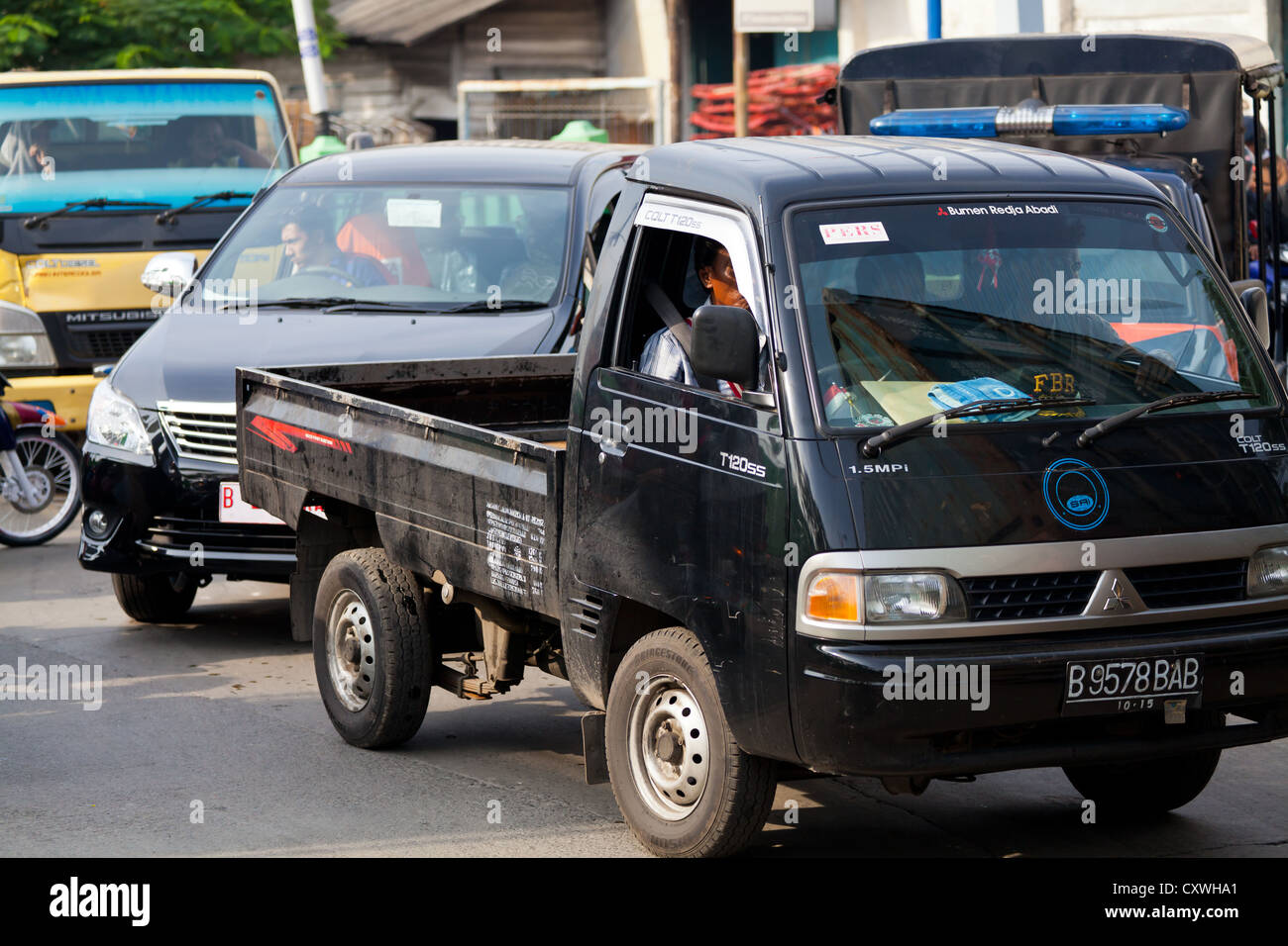 Verkehr in Jakarta, Indonesien Stockfoto