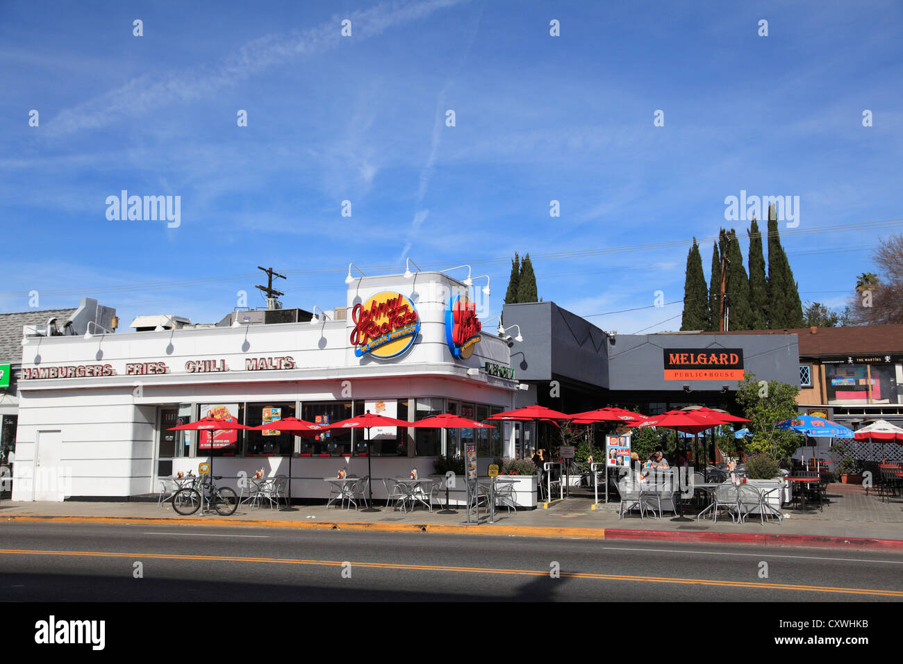 Johnny Rockets, Melrose Avenue, Hollywood, Los Angeles, California