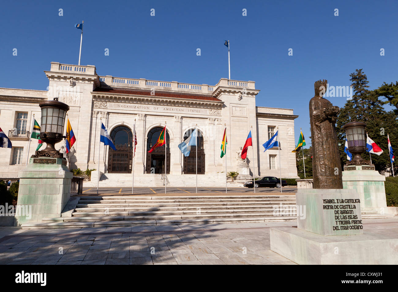 Das Gebäude der Organisation der amerikanischen Staaten - Washington, DC Stockfoto