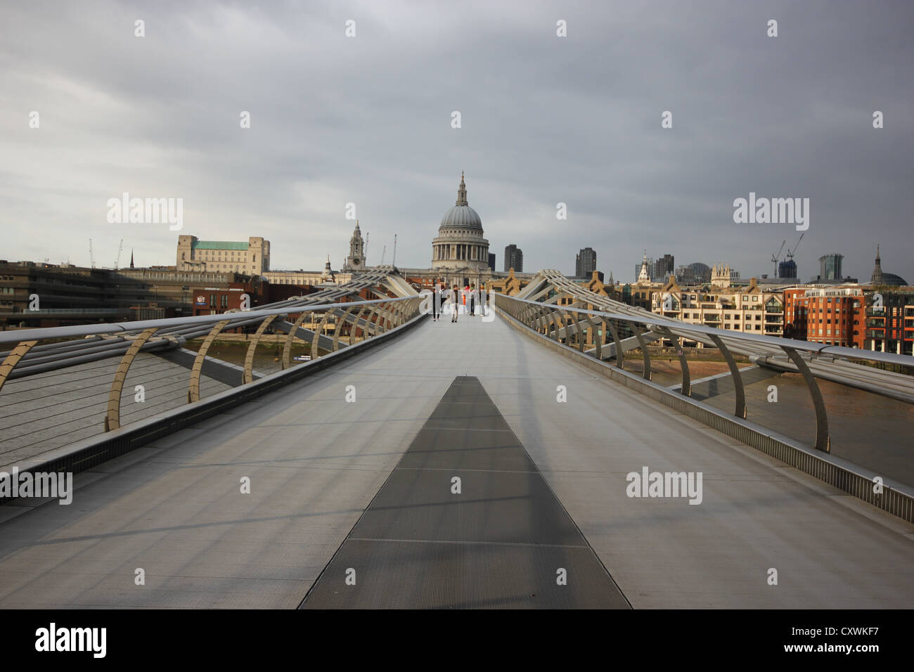 London, Londra, Großbritannien Stadt, Europa, die Millennium Brücke, photoarkive Stockfoto