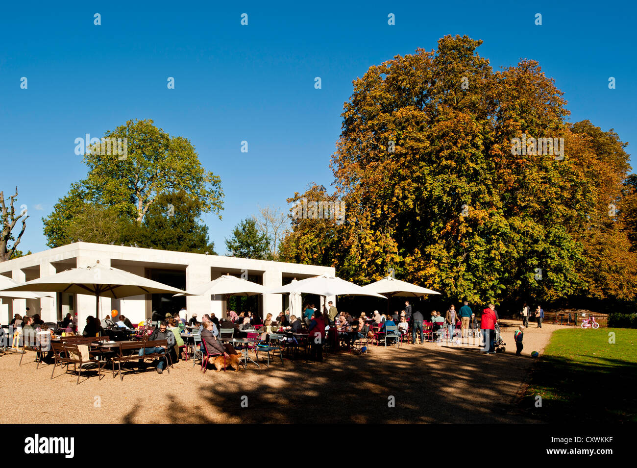 Belebten Café in Chiswick House, Chiswick, London Vereinigtes Königreich Stockfoto