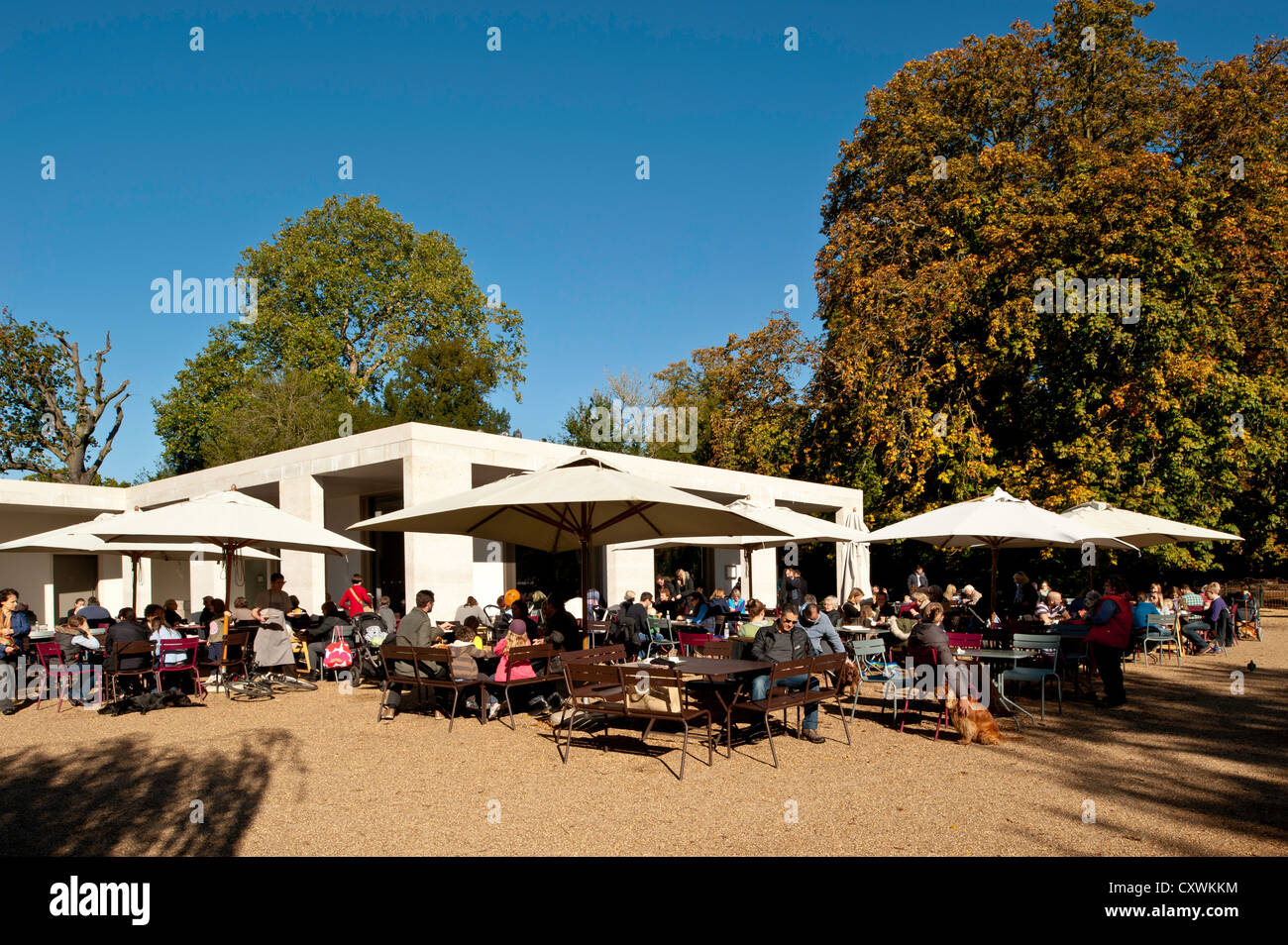 Belebten Café in Chiswick House, Chiswick, London Vereinigtes Königreich Stockfoto