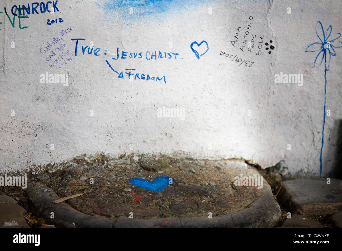 John-Lennon-Mauer in Prag Tschechische Republik Stockfoto