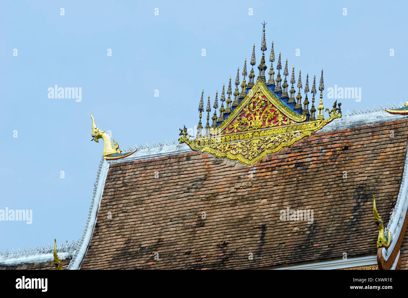 Architektur, Dachdetails Tempel, Wat Doi Suthep, Chinag Mai, Thailand, Südostasien Stockfoto