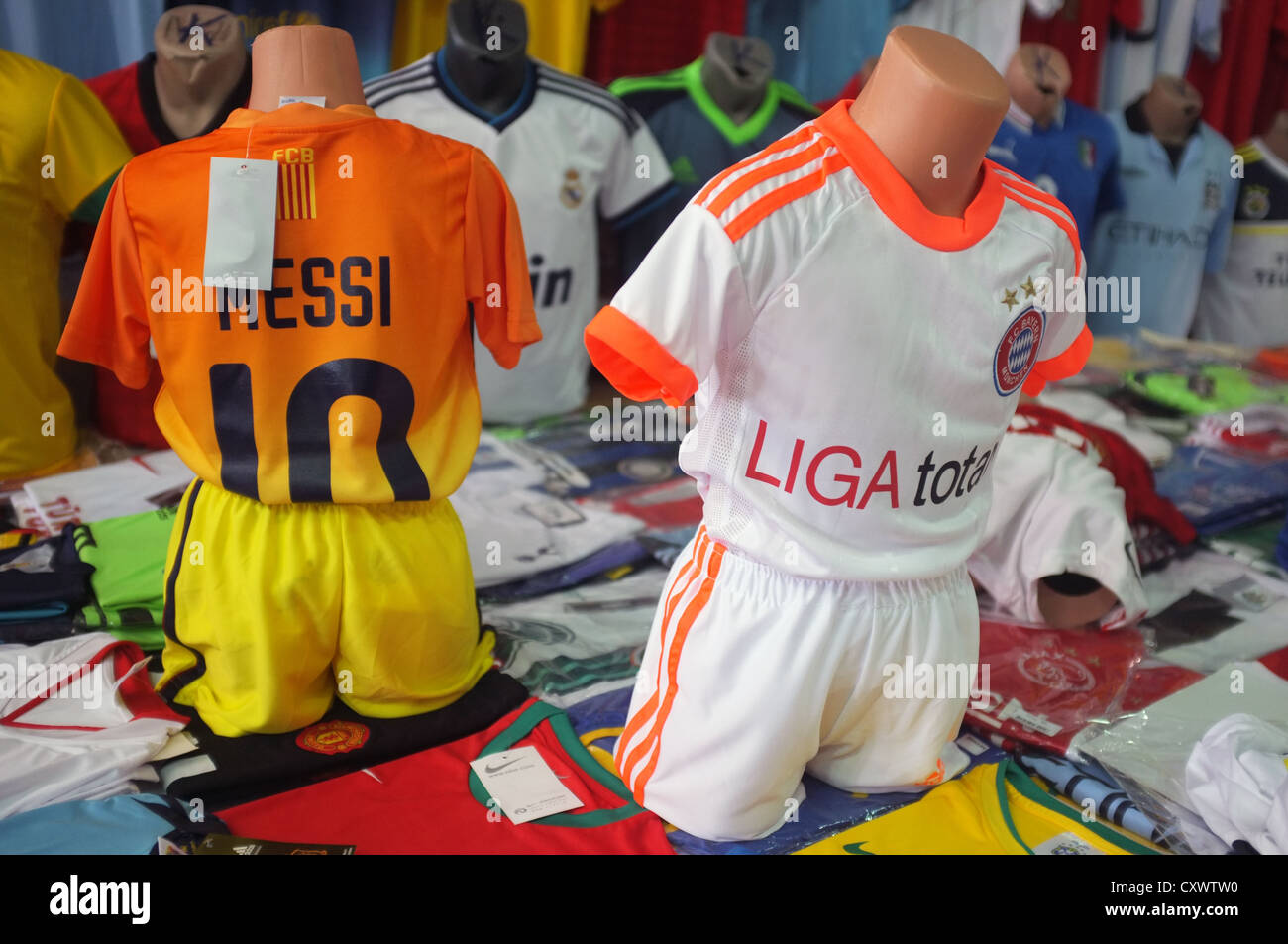 Fußball-Kits Stockfoto