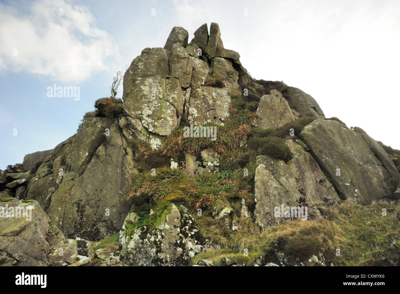 Carn Menyn oder Carn Meini, einen möglichen Standort für einige aufrechten Steinen von Stonehenge Stockfoto