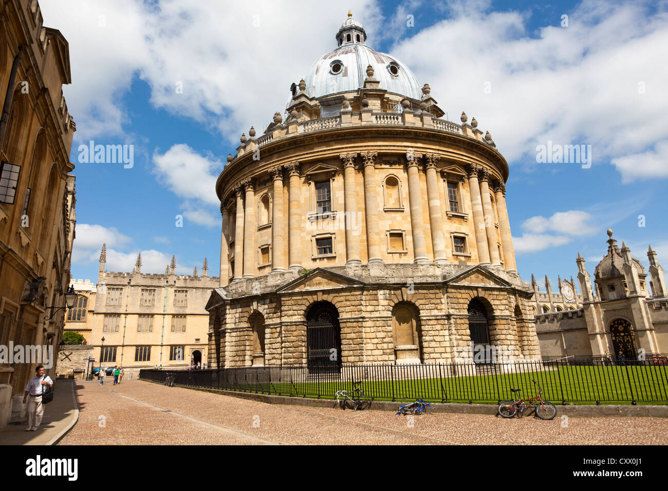 Blick auf die Radcliffe Camera Gebäude, Oxford, UK Stockfoto