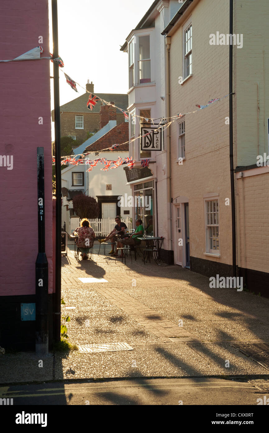 Cragg Schwestern Teehaus, Crabbe Street Aldeburgh, Suffolk, England Stockfoto