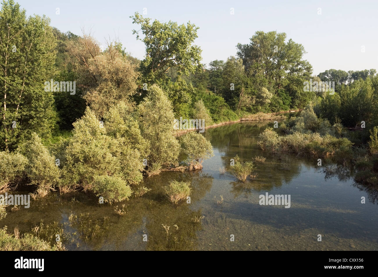 Ticino Fluß-Naturpark in der Nähe von Oleggio, Piemont, Italien Stockfoto