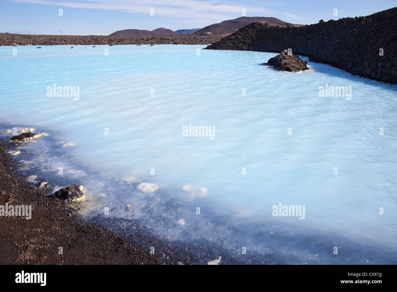 Thermalbad blaue Lagune, Island Stockfoto