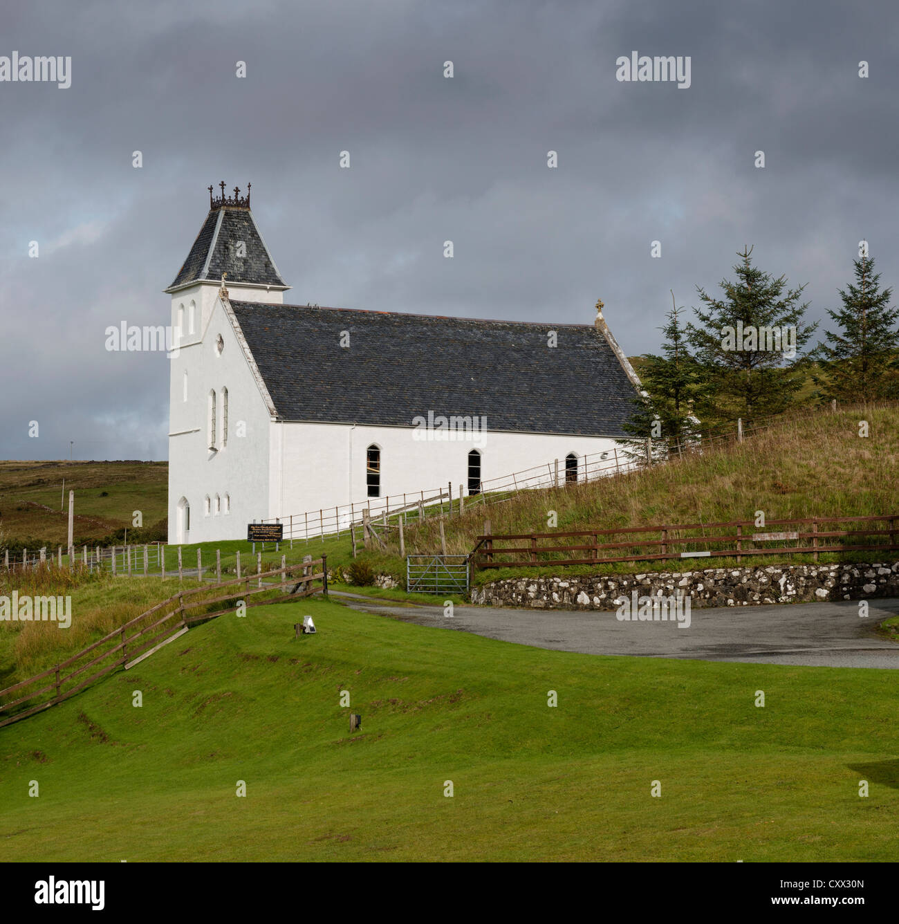Uig freie Kirche von Schottland Stockfoto