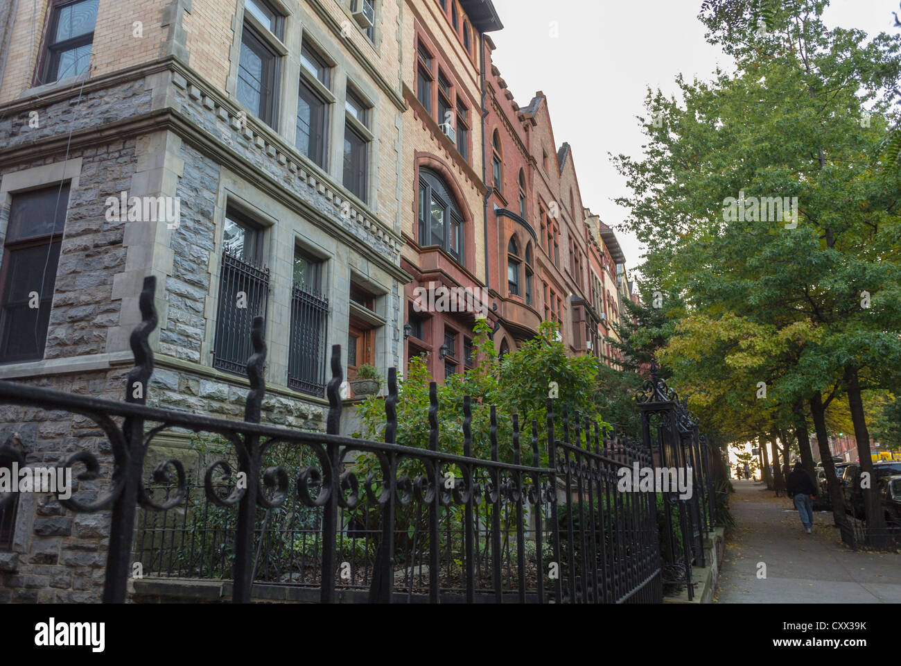 New York City, NY, USA, Straßenszenen, Reihenhäuser, Reihenhaus