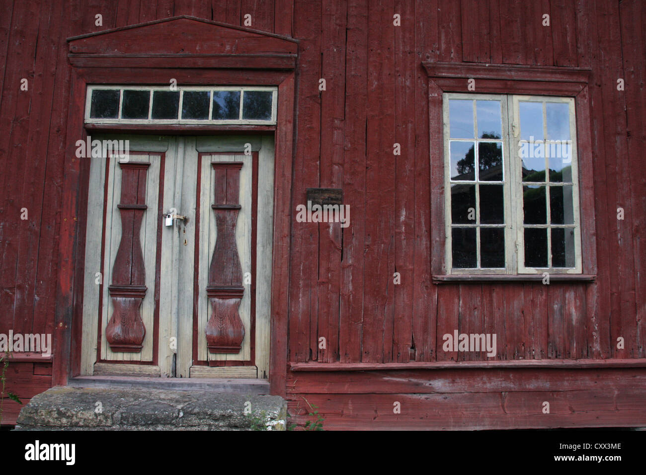 Fachwerk-Gebäude, Norwegen Stockfoto