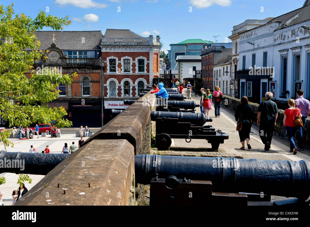 Derrys Wände, Derry, Londonderry-Nordirland Stockfoto