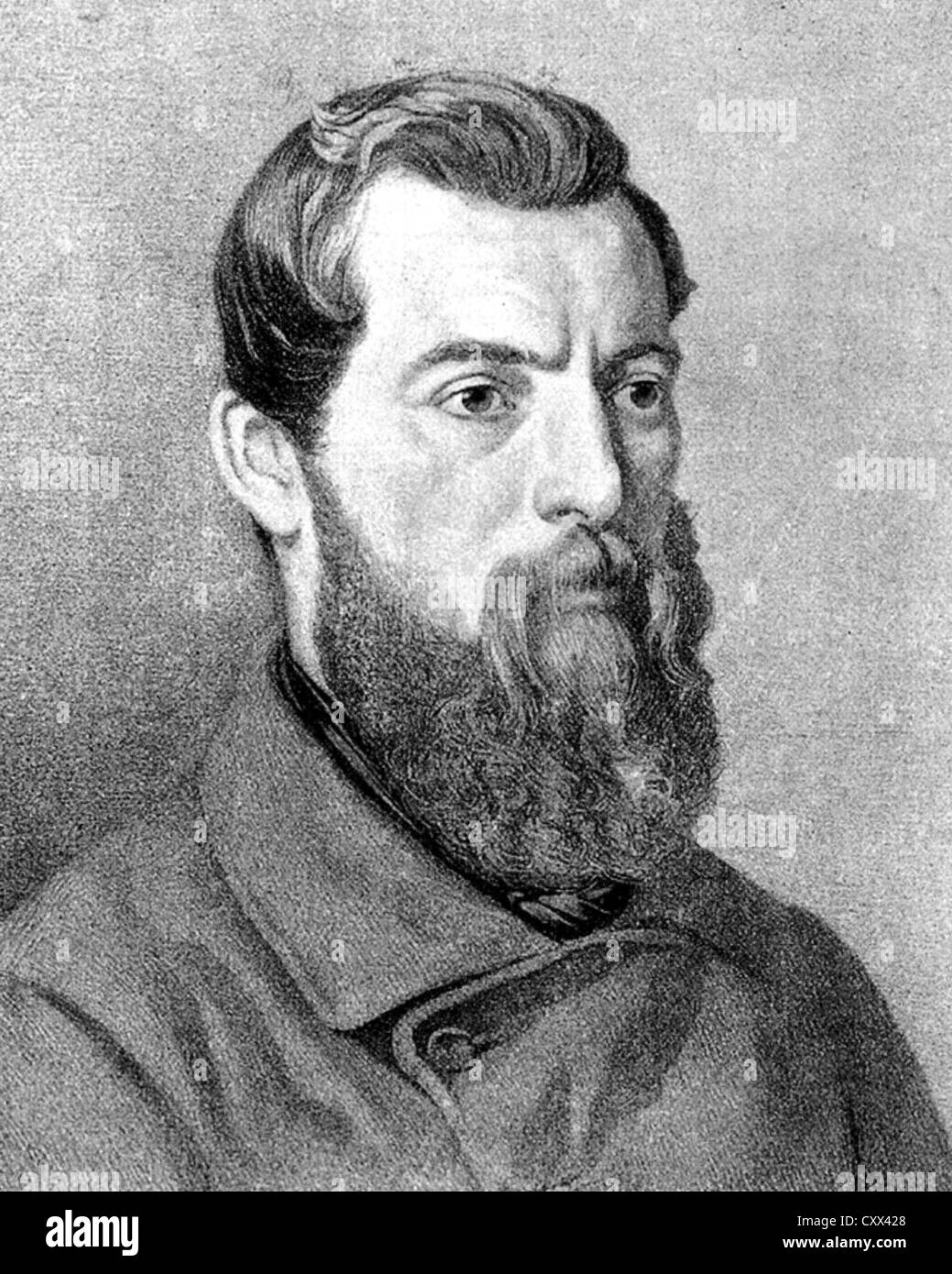 LUDWIG FEUERBACH (1804-1872) deutscher Philosoph und Anthropologe Stockfoto