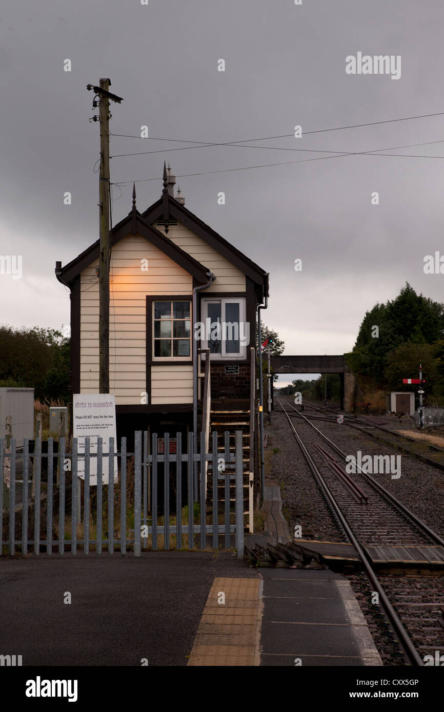 Bahnhof in Moreton-in-Marsh, England. Stockfoto