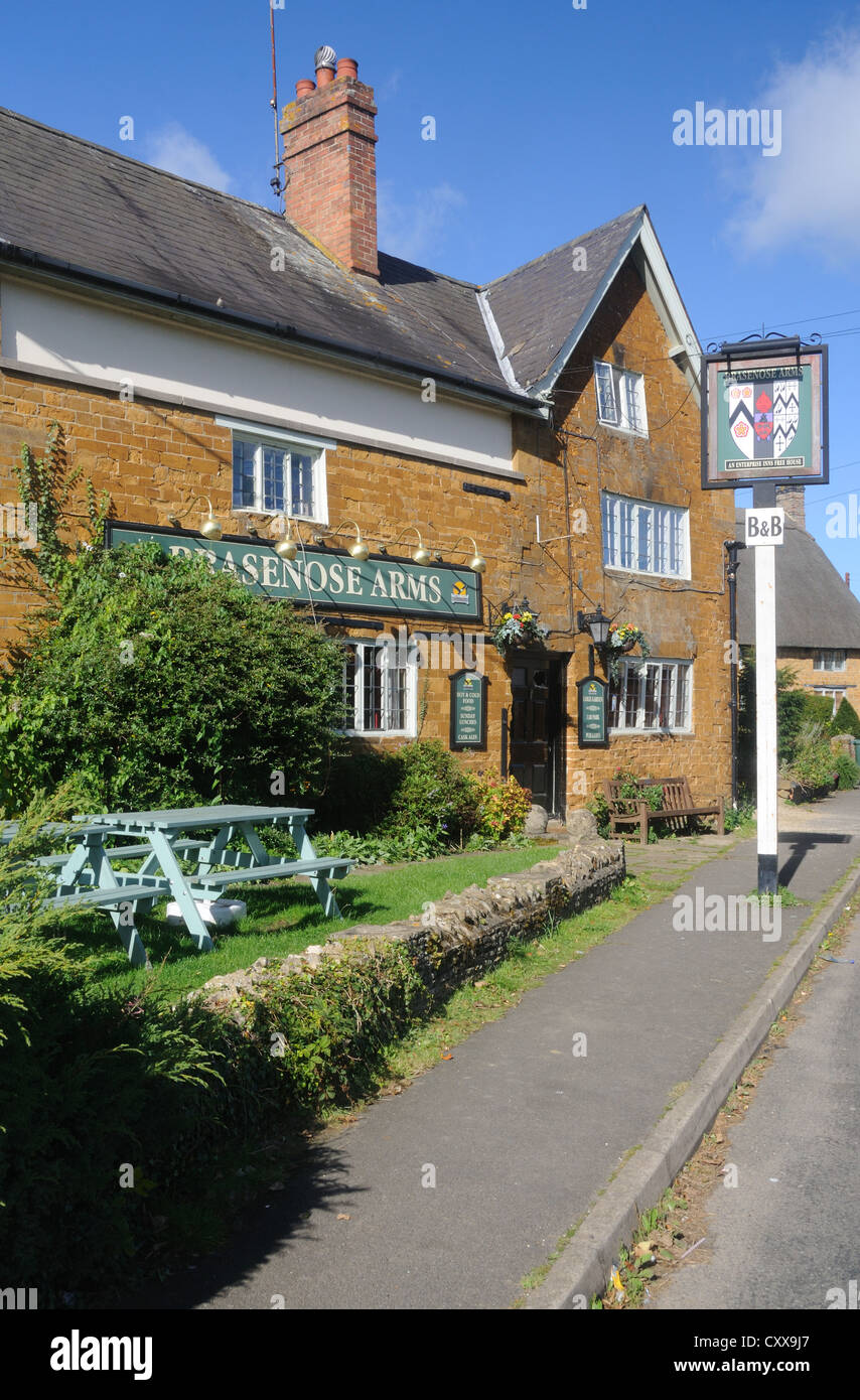 Die Brasenose Arme in Cropredy, Oxfordshire, England Stockfoto